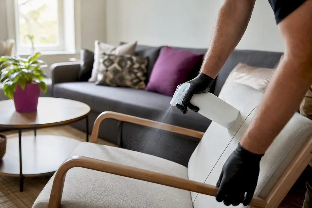 Cleaning upholstery in furnished rental
