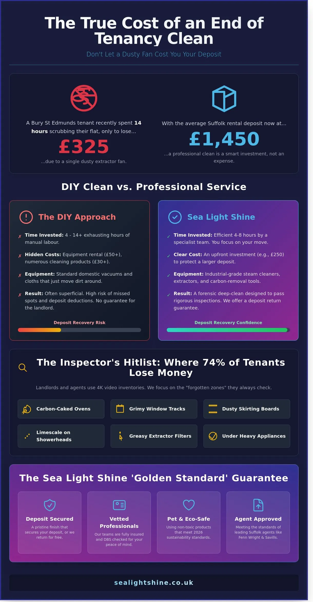 Professional End of Tenancy Cleaning in Suffolk: DIY vs. Specialist Services