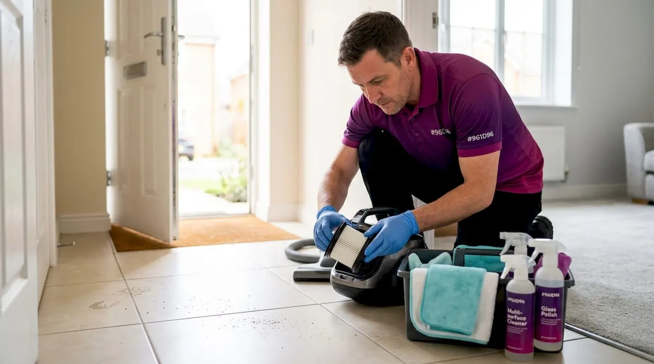 Cleaner examining tools for deep cleaning detail